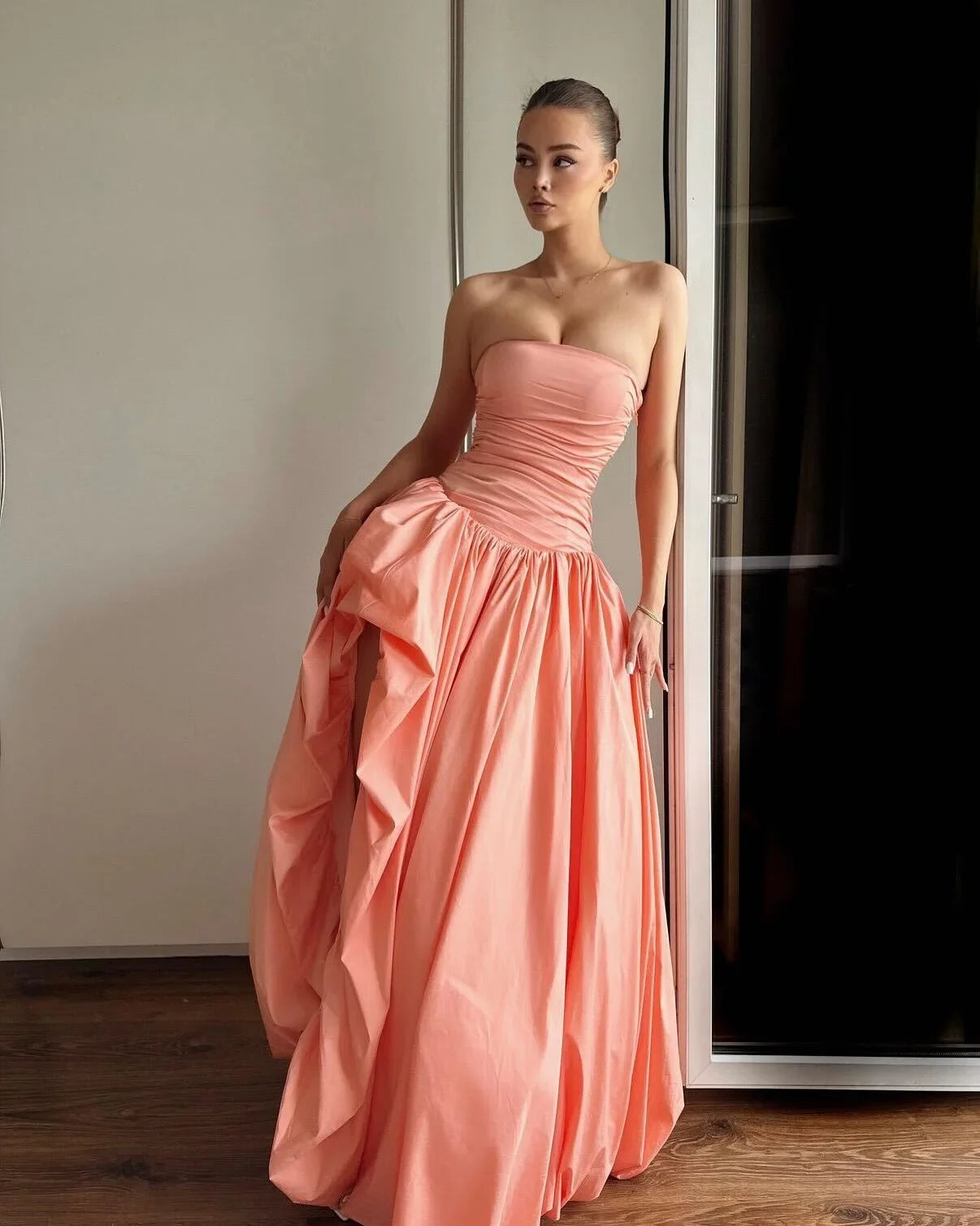 The Coral Muse - Maxi Dress