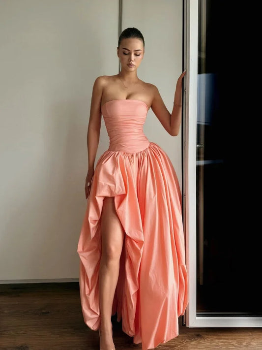 The Coral Muse - Maxi Dress