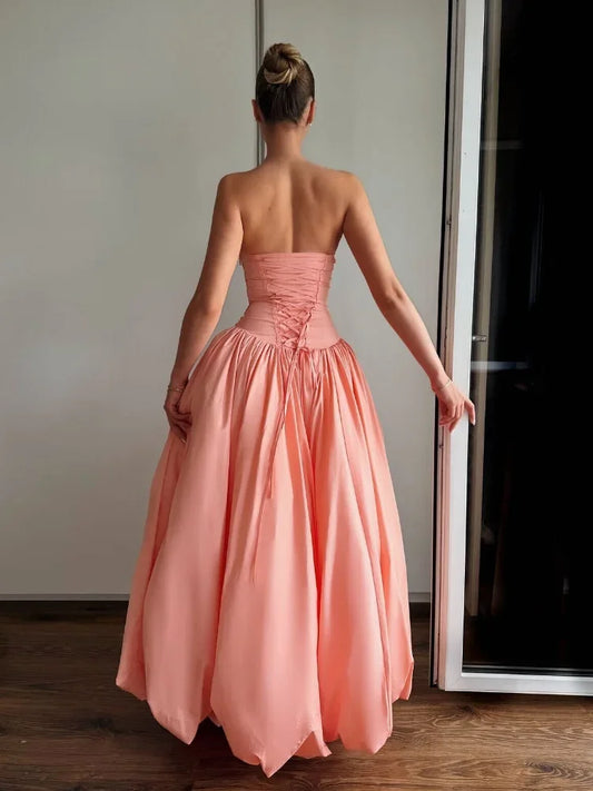 The Coral Muse - Maxi Dress