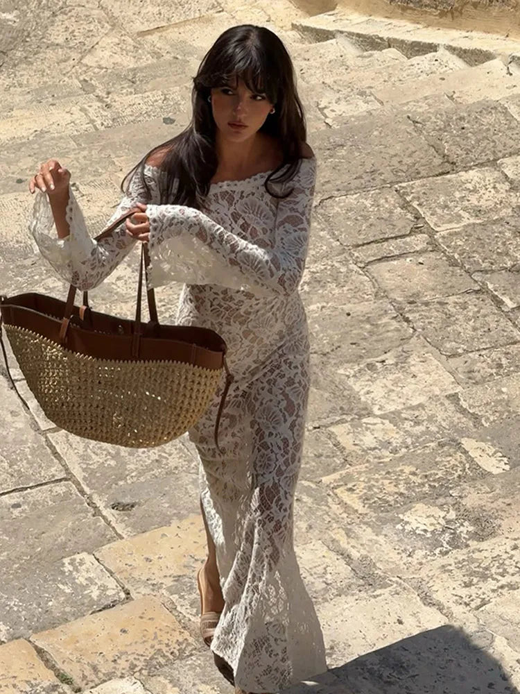 Moonlace Off-Shoulder - Maxi Gown