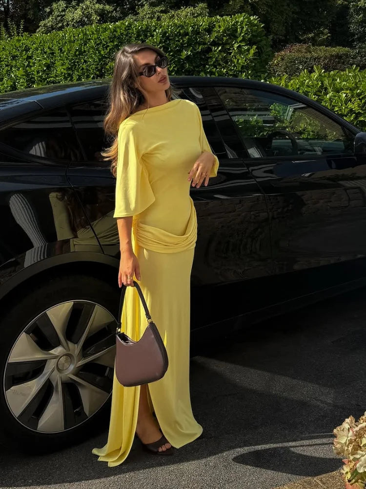 The Soleil Backless- Maxi Dress